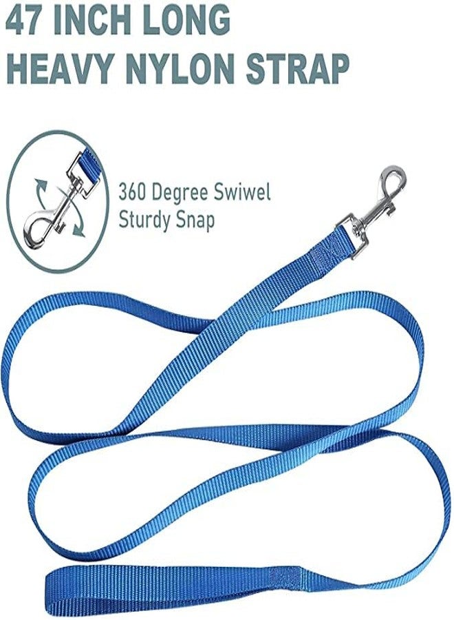 Pups&Pets Combo 0.5 Inch Nylon Collar and Adjustable Leash with Harness Set | 15 MM Harness Set Dogs and Puppies (Blue) - Image 5